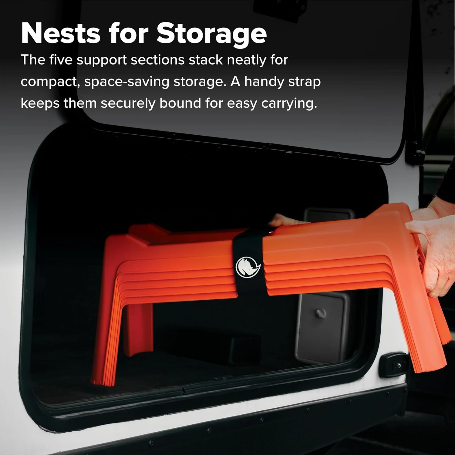 Rhino RV Sewer Hose Support Kit, Extends Over Uneven Terrain for Easy Drainage, Holds Up to 15-Feet of RV Sewer - Image 2