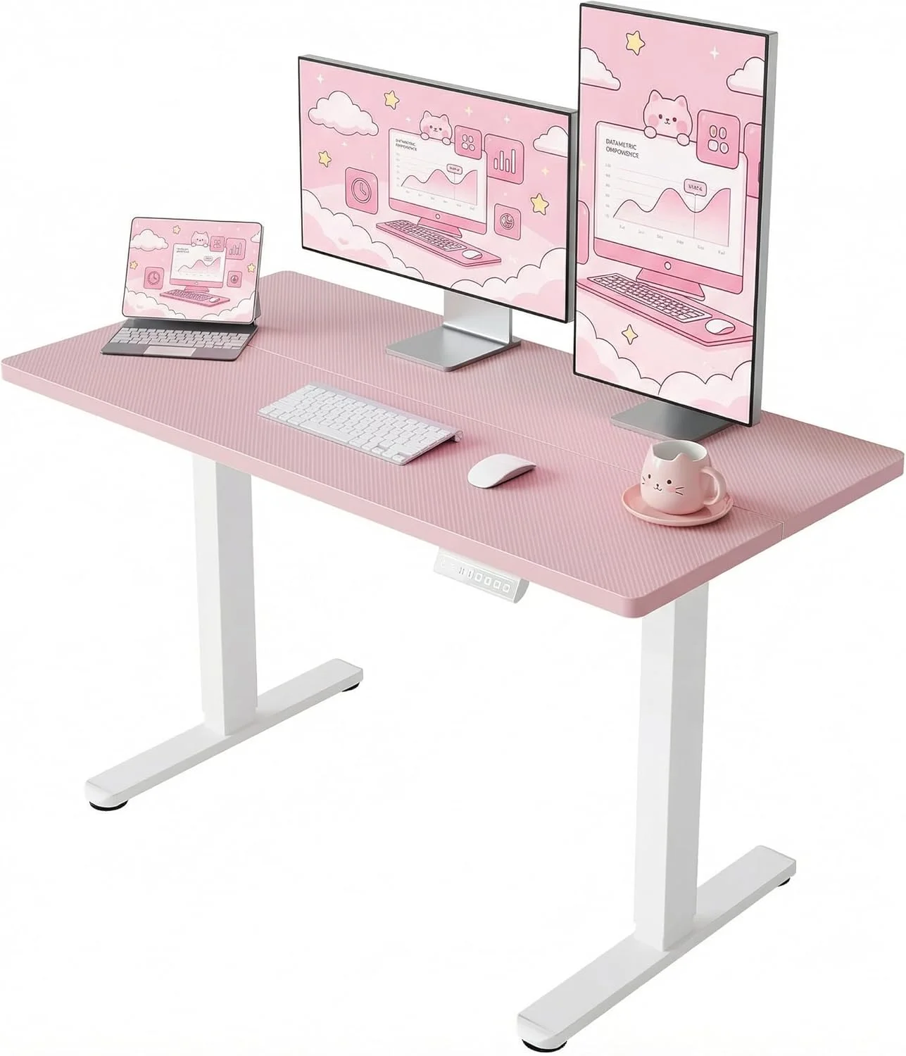 32 Small Electric Standing Desk Adjustable Height, 4 Memory Height Settings - Image 8