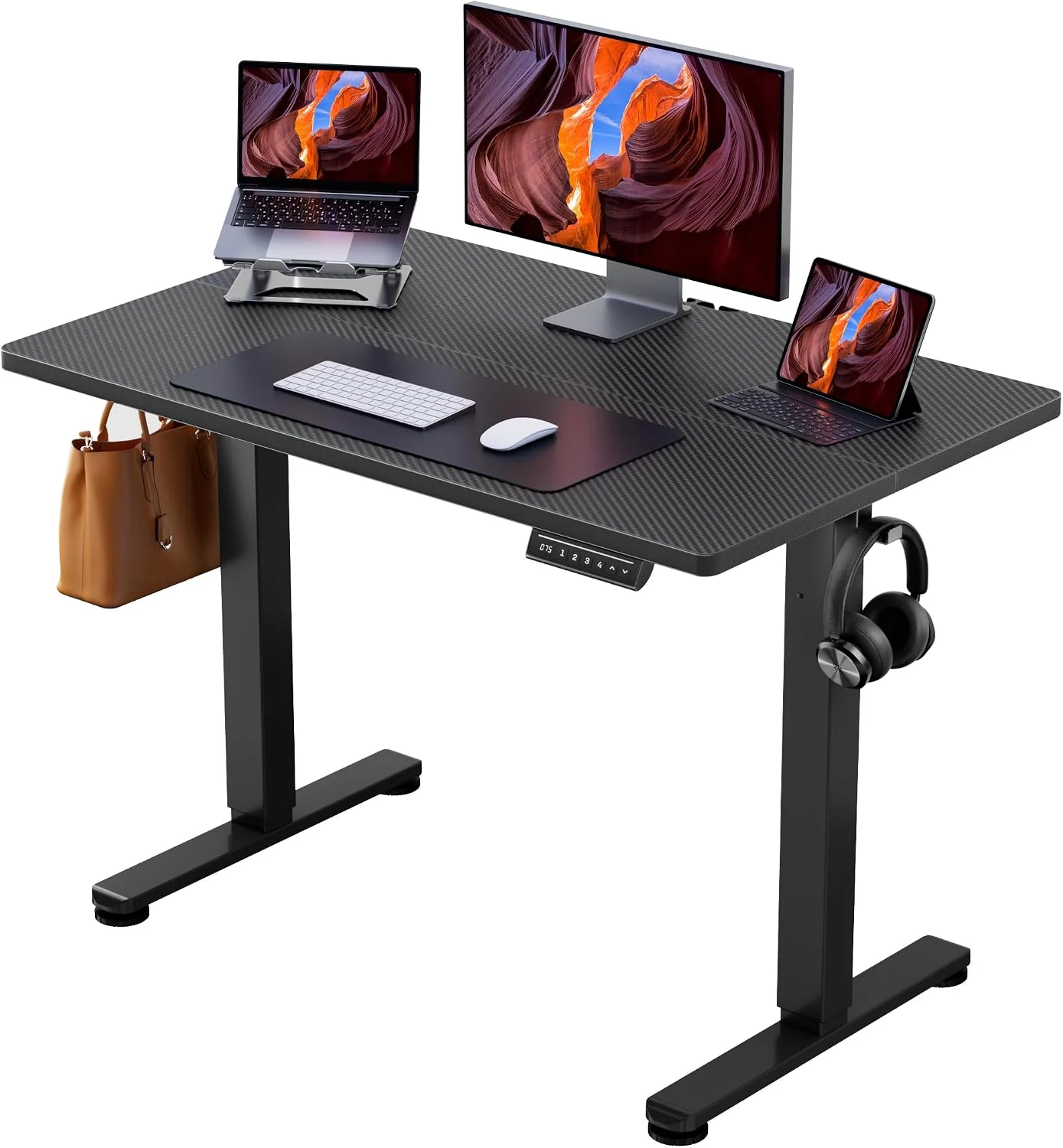 Height Adjustable Electric Standing Desk, 48 x 24 Inches Sit Stand up Desk - Image 8