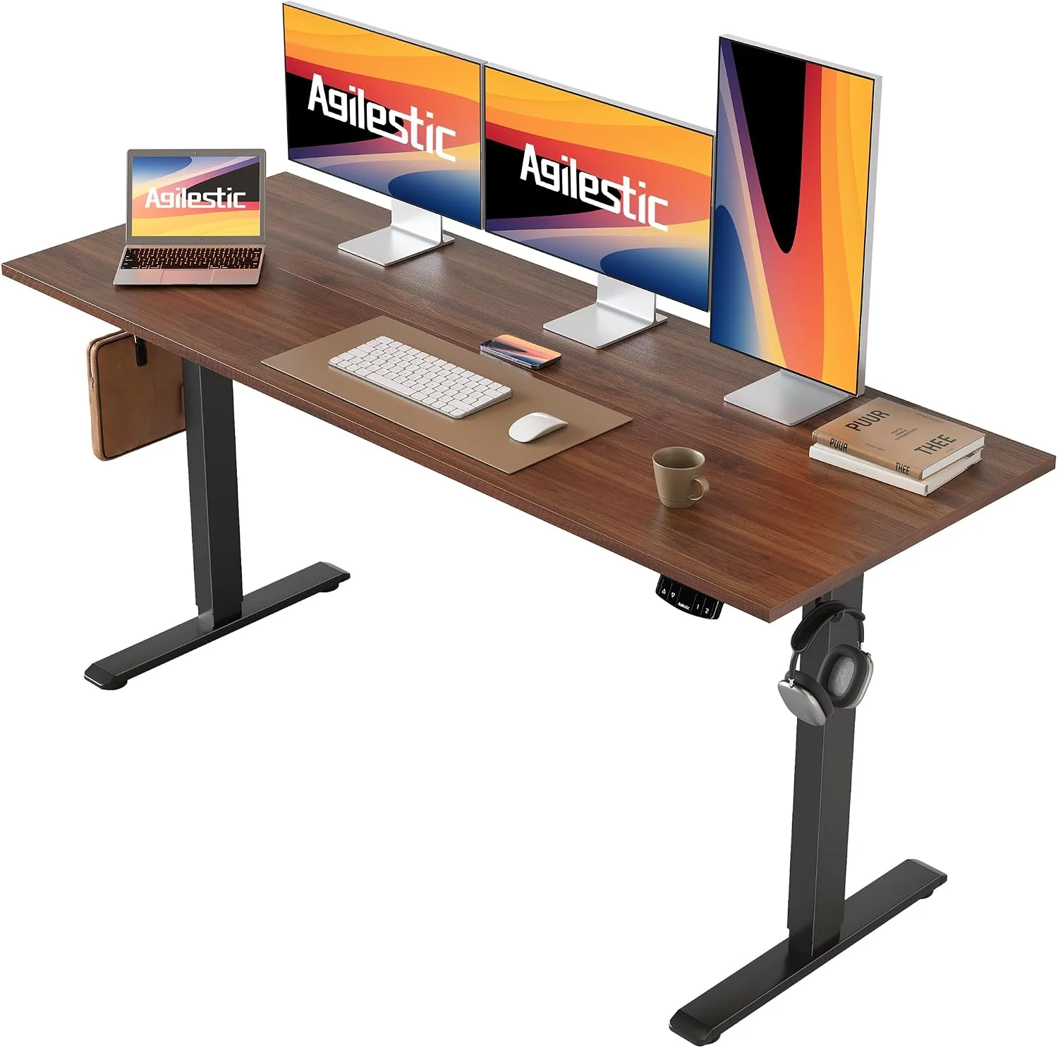 Electric Standing Desk, 48 x 24 Inches Height Adjustable Desk - Image 40