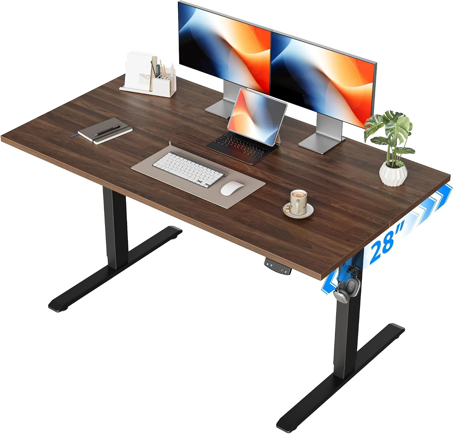 Electric Standing Desk, 48 x 24 Inches Height Adjustable Desk - Image 15