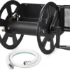 Garden Wall Mounted Hose Reel, Metal Hose Reel, Holds 125ft of 5/8-Inch Hose(Not equipped)