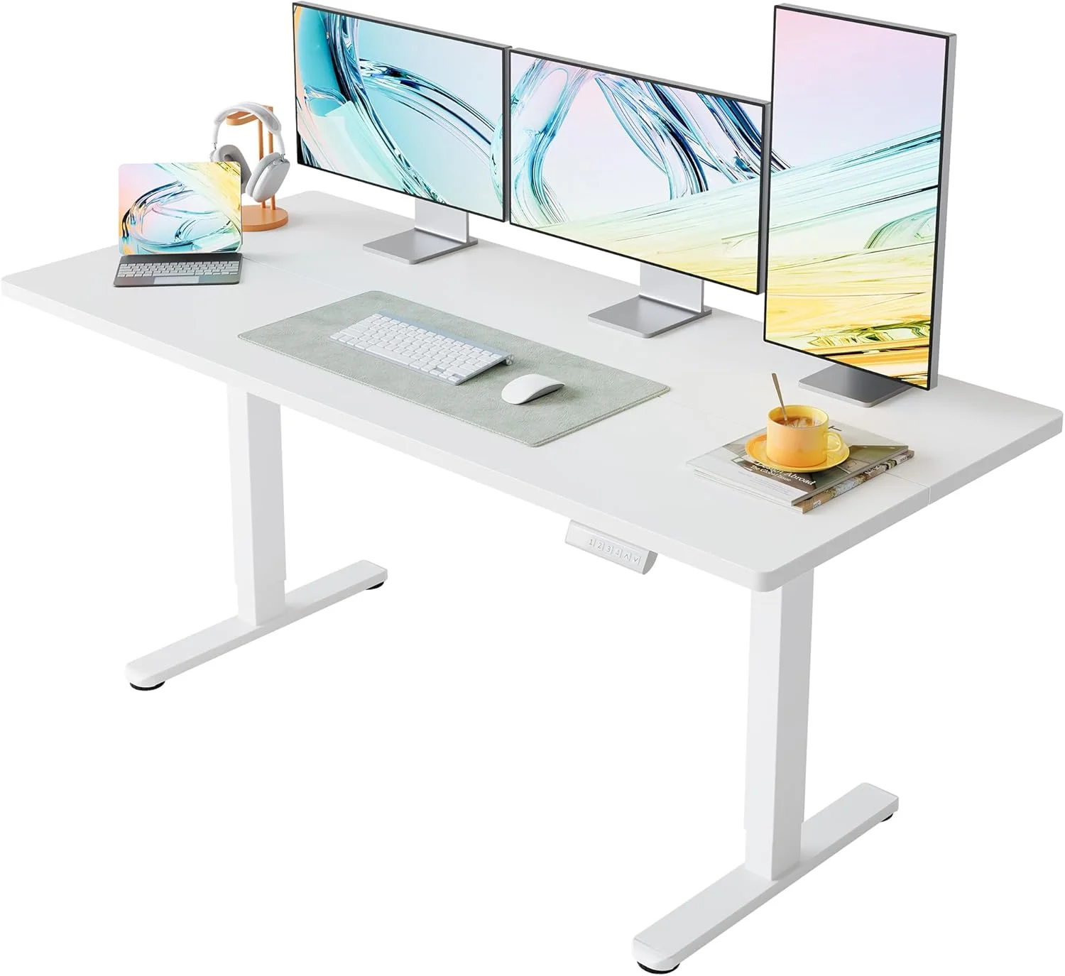 32 Small Electric Standing Desk Adjustable Height, 4 Memory Height Settings - Image 12