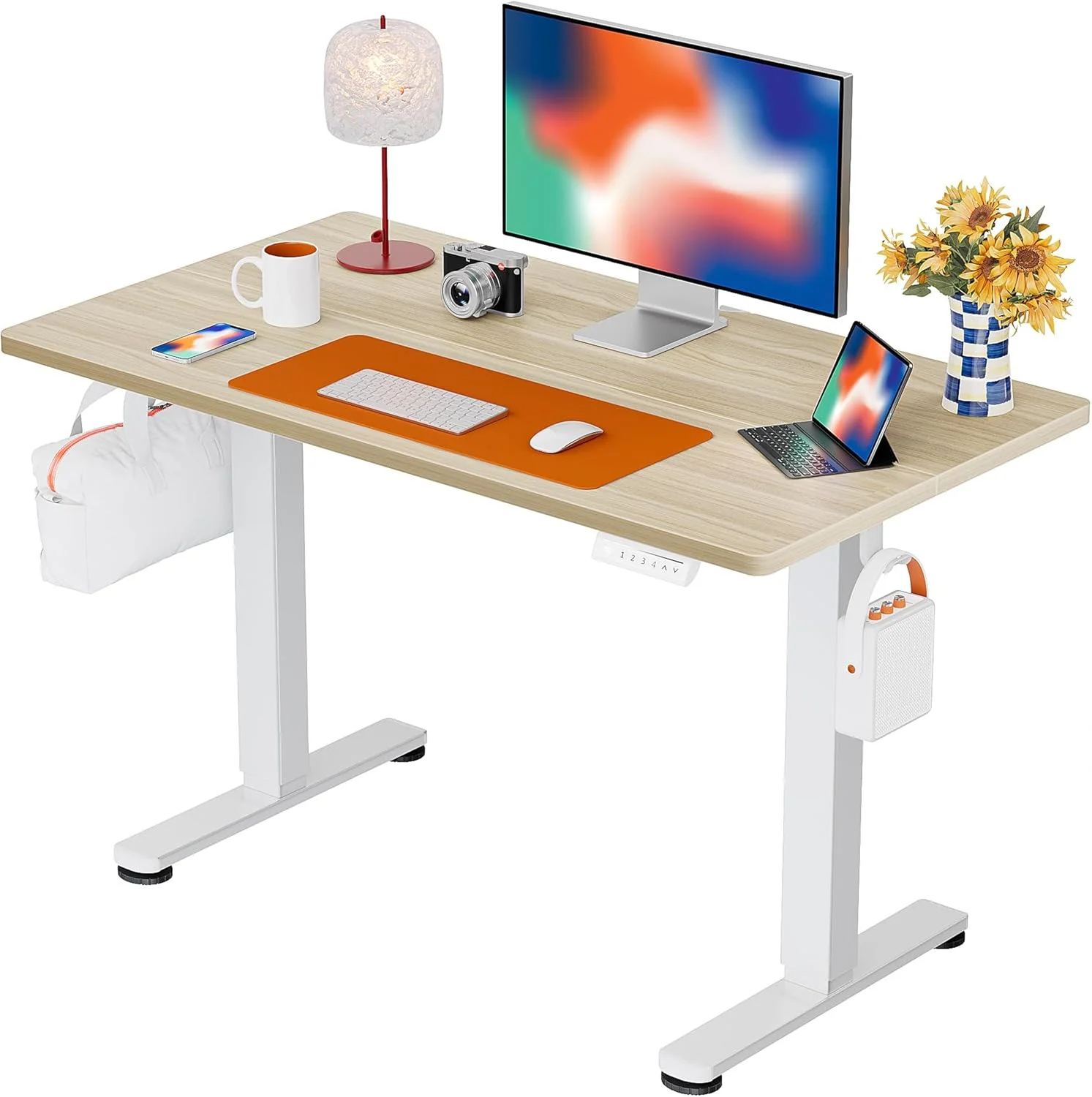 Height Adjustable Electric Standing Desk, 48 x 24 Inches Sit Stand up Desk - Image 31
