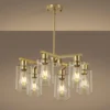 4-Light Black Modern Farmhouse Chandelier