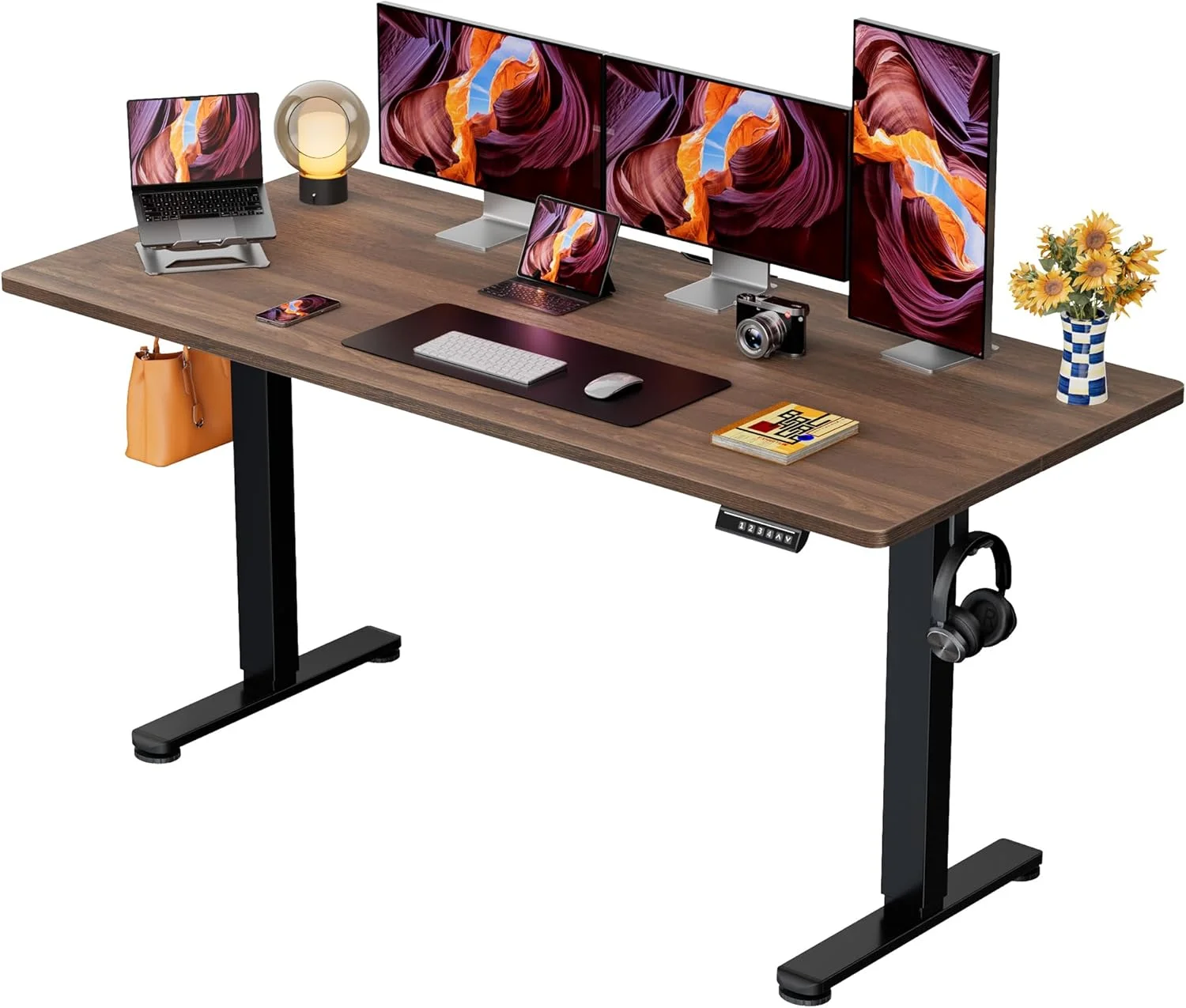 Height Adjustable Electric Standing Desk, 48 x 24 Inches Sit Stand up Desk - Image 12