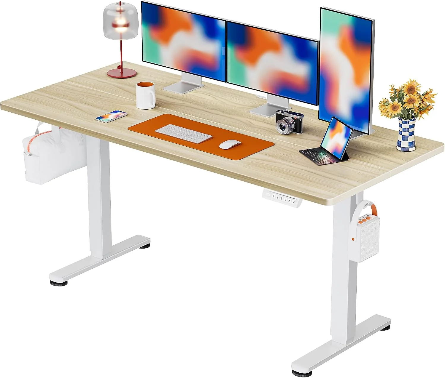 Height Adjustable Electric Standing Desk, 48 x 24 Inches Sit Stand up Desk - Image 18
