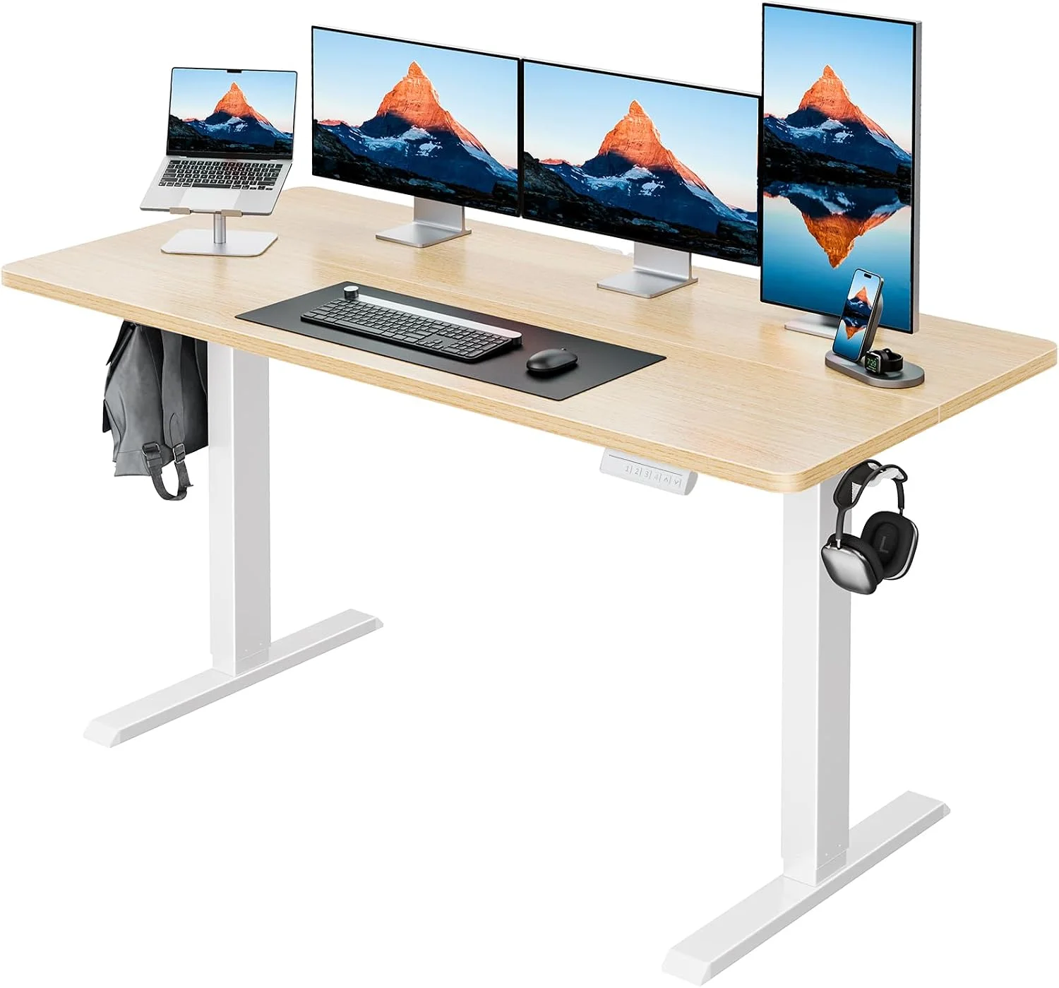 32 Small Electric Standing Desk Adjustable Height, 4 Memory Height Settings - Image 37