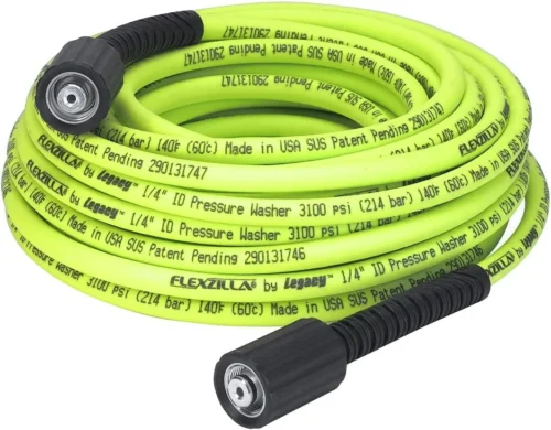 Alternative view of Nook Pressure Washer Replacement Hose, 1/4 in. x 50 ft., 3600 PSI, M22 Fittings, No-Kink, Lightweight, ZillaGreen
