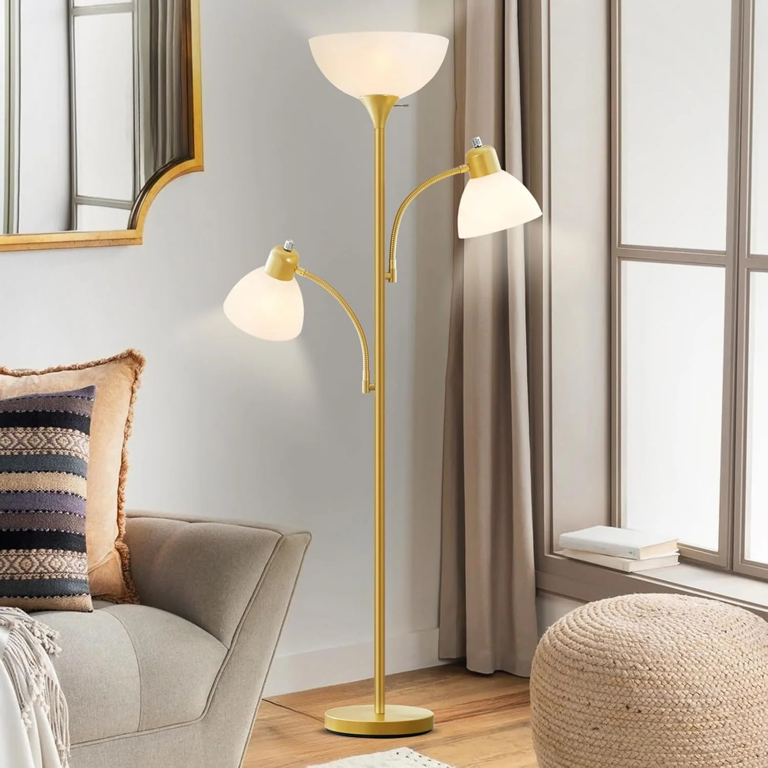 Floor Lamp, Bulb Included, Industrial Lamps for Living Room - Image 3