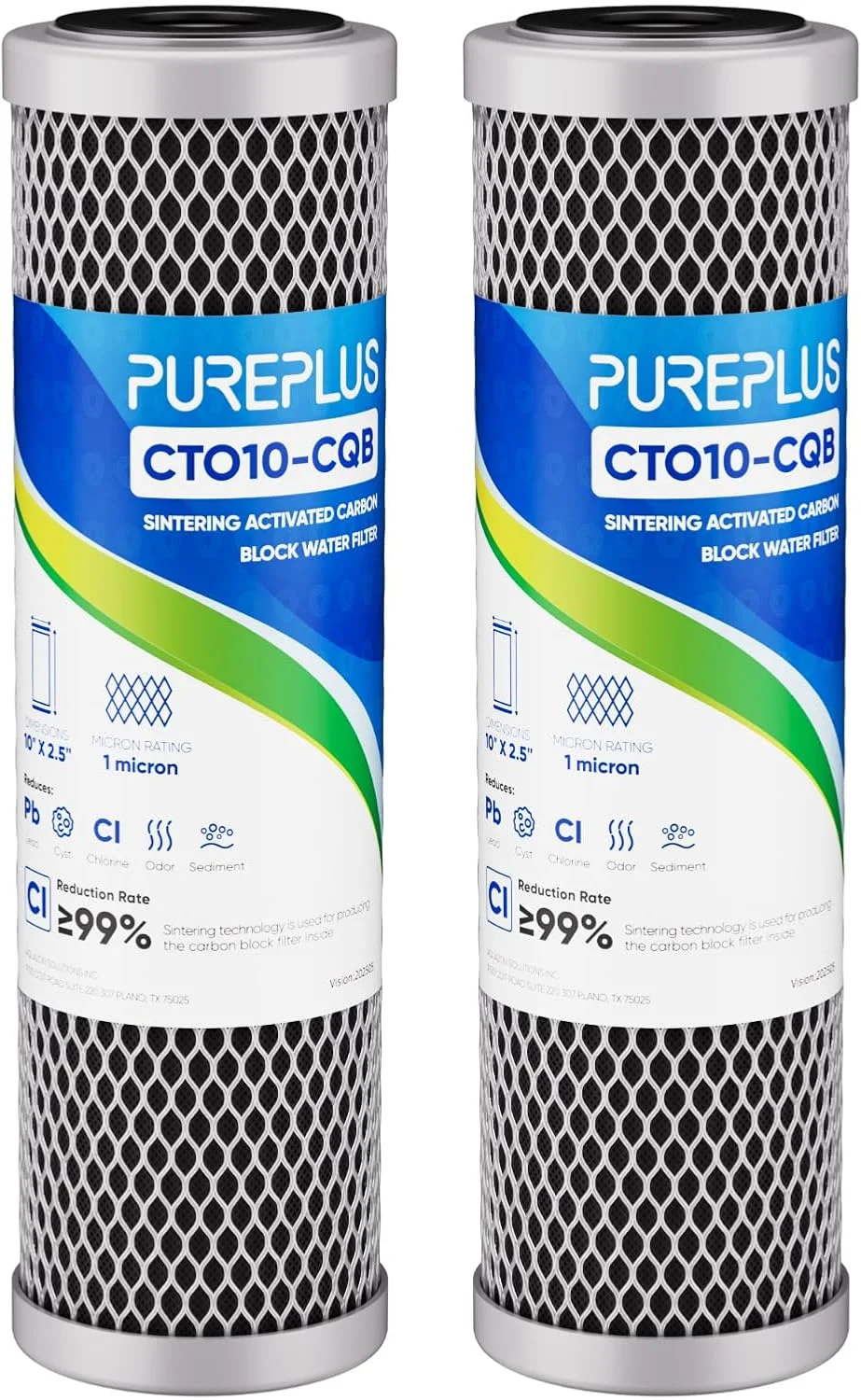 Micron 2.5 x 10 Whole House CTO Carbon Water Filter Cartridge Replacement for Under Sink Water Filter System, Dupont - For Home Projects - Image 9
