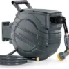 Nook Retractable Garden Hose Reel 5/8 in x 100 ft Upgraded UV Resistant Heavy Duty Automatic Hose Reel Wall Mount