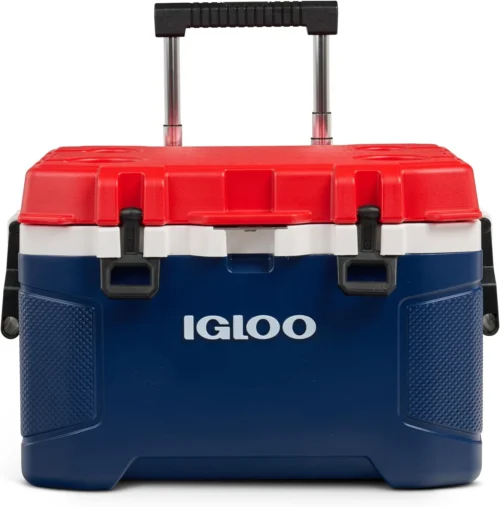 Trailmate 52Qt Wheeled Cooler, Insulated Hard Shell Ice Chest, Carbonite