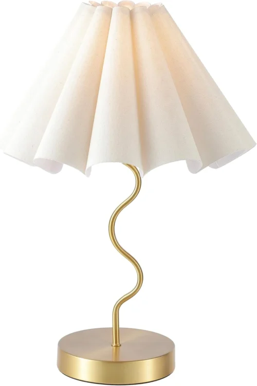 Alternative view of Pleated Table Lamp, Modern Lamp for Bedroom Home Office Decor