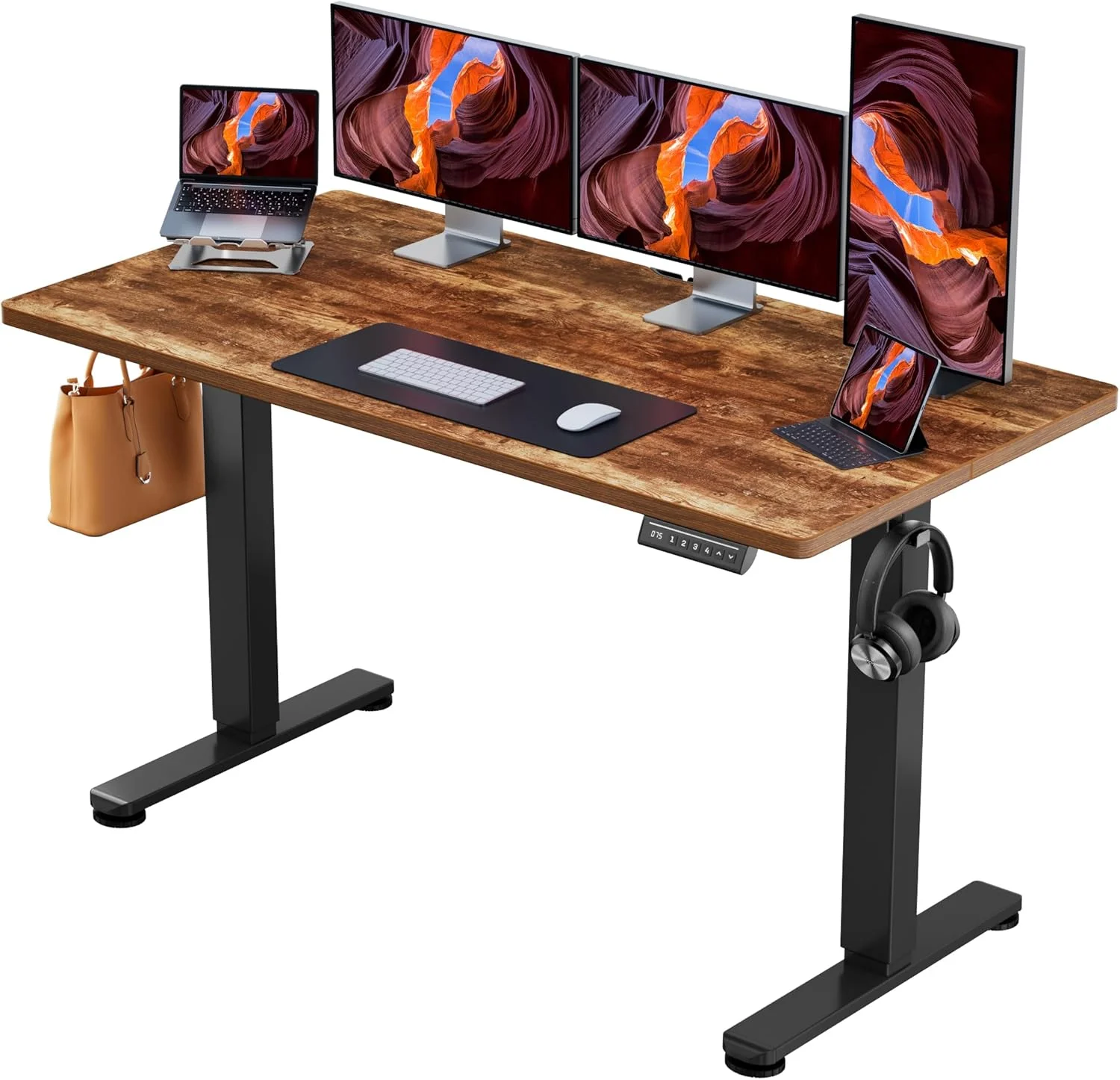 Height Adjustable Electric Standing Desk, 48 x 24 Inches Sit Stand up Desk - Image 39