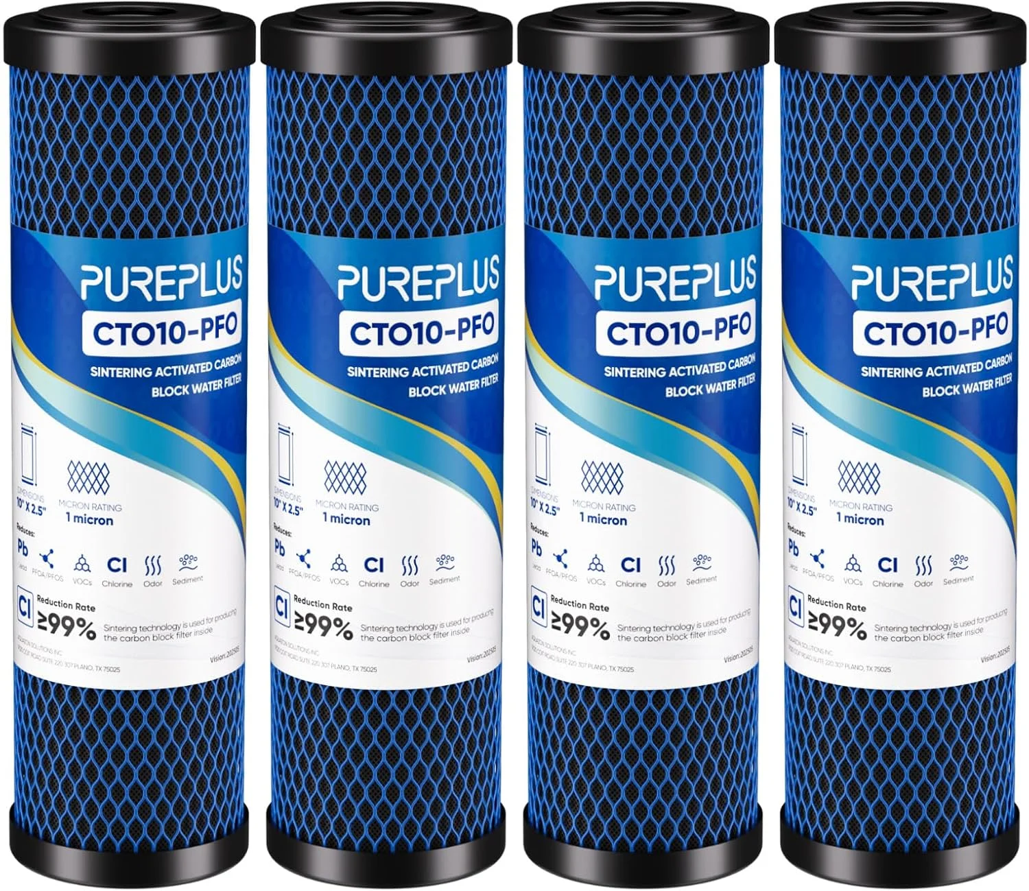 Micron 2.5 x 10 Whole House CTO Carbon Water Filter Cartridge Replacement for Under Sink Water Filter System, Dupont - For Home Projects - Image 6