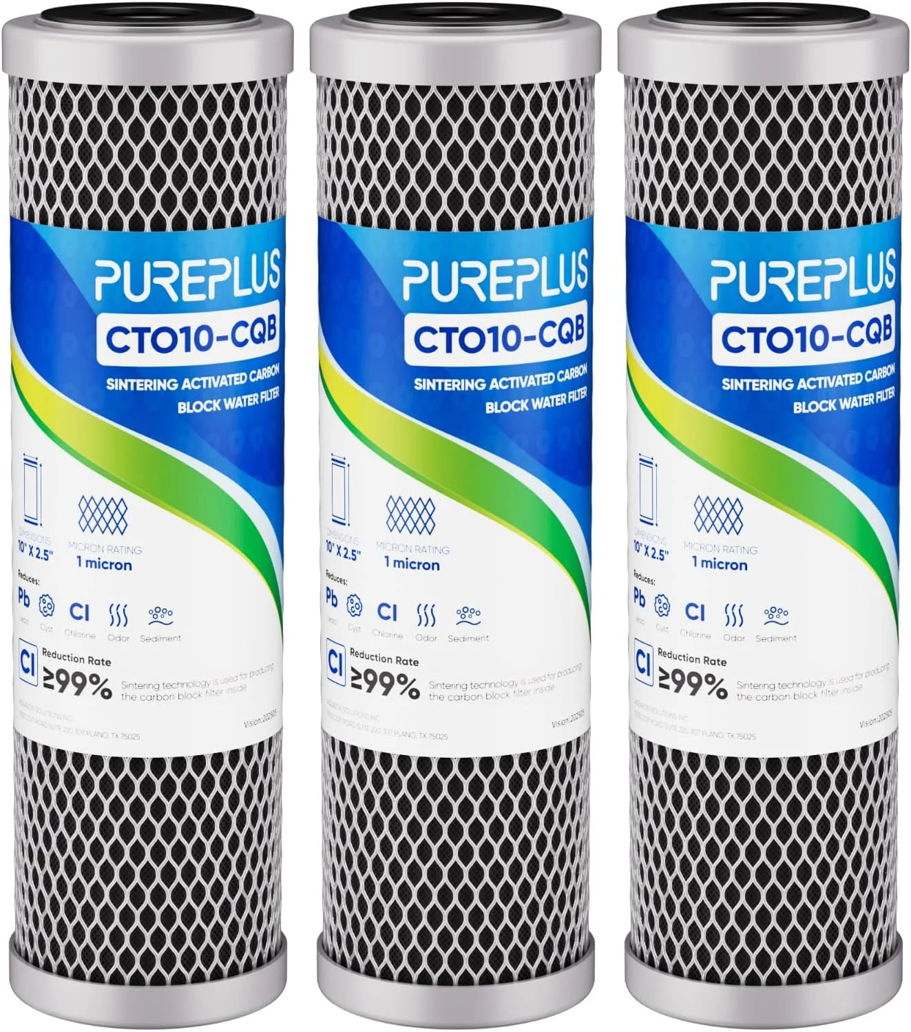 Micron 2.5 x 10 Whole House CTO Carbon Water Filter Cartridge Replacement for Under Sink Water Filter System, Dupont - For Home Projects - Image 11