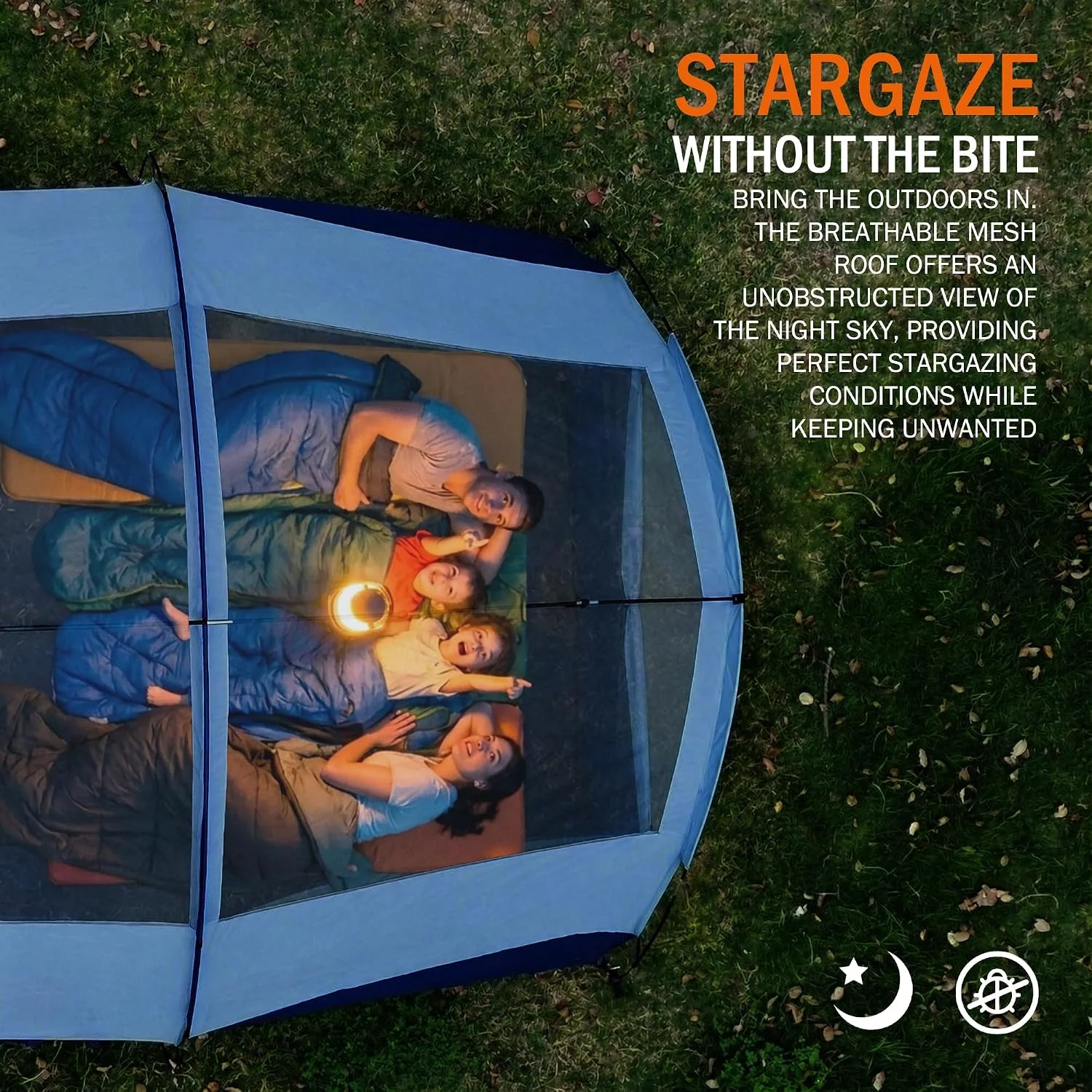 Camping Tent for 8 Person, PU3000MM Waterproof Family Tent with Rainfly, Large Roomy 3 Room Camping Tents with - Image 6