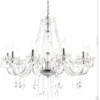 Crystal Clear Chandelier 5-Light Pendant Ceiling Lighting Fixture