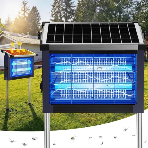 Alternative view of Bug Zapper Outdoor, 4500V Solar Mosquito Zapper for Outdoor & Indoor, 1/2 Acre Coverage Cordless Rechargeable