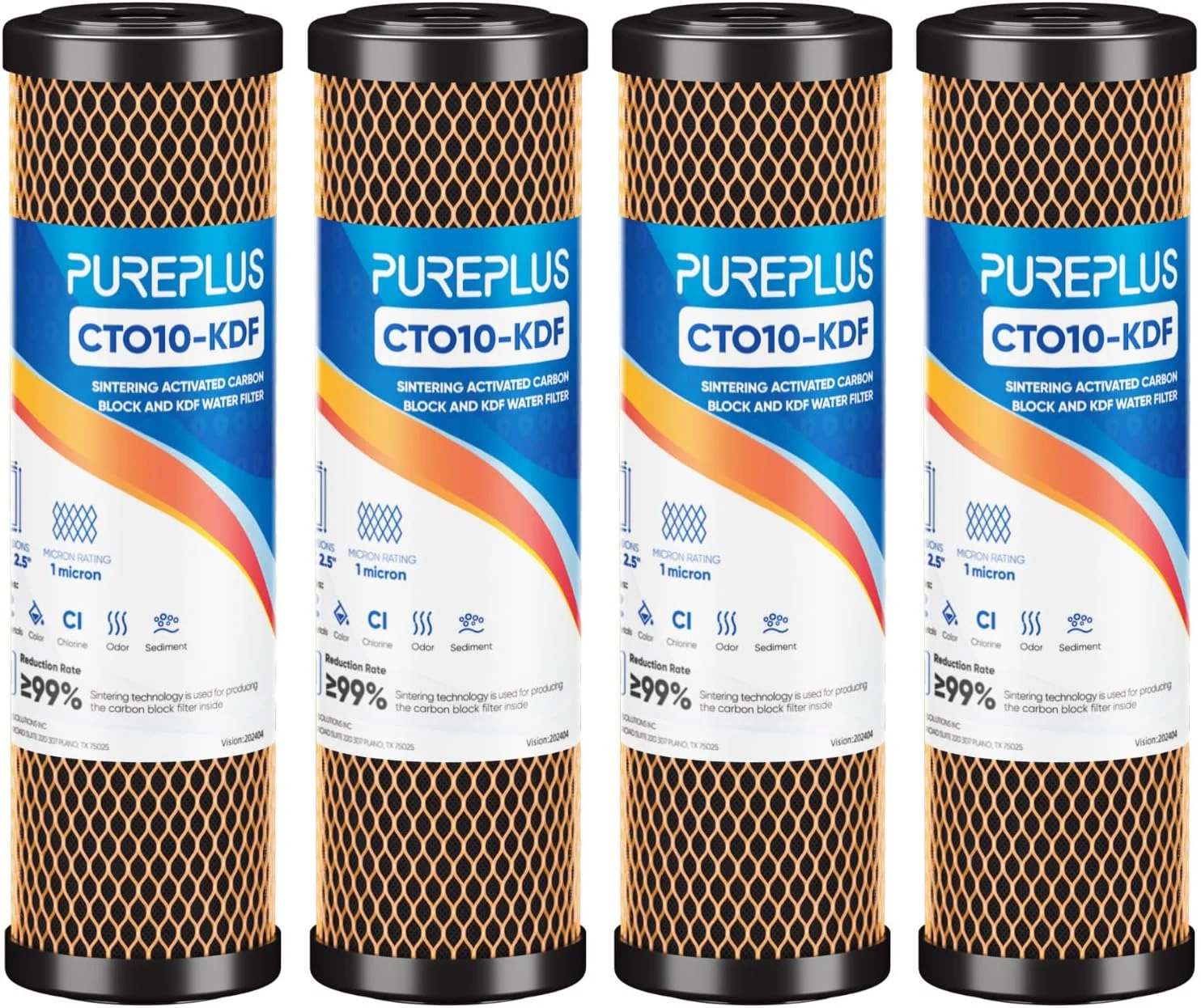 Micron 2.5 x 10 Whole House CTO Carbon Water Filter Cartridge Replacement for Under Sink Water Filter System, Dupont - For Home Projects - Image 3