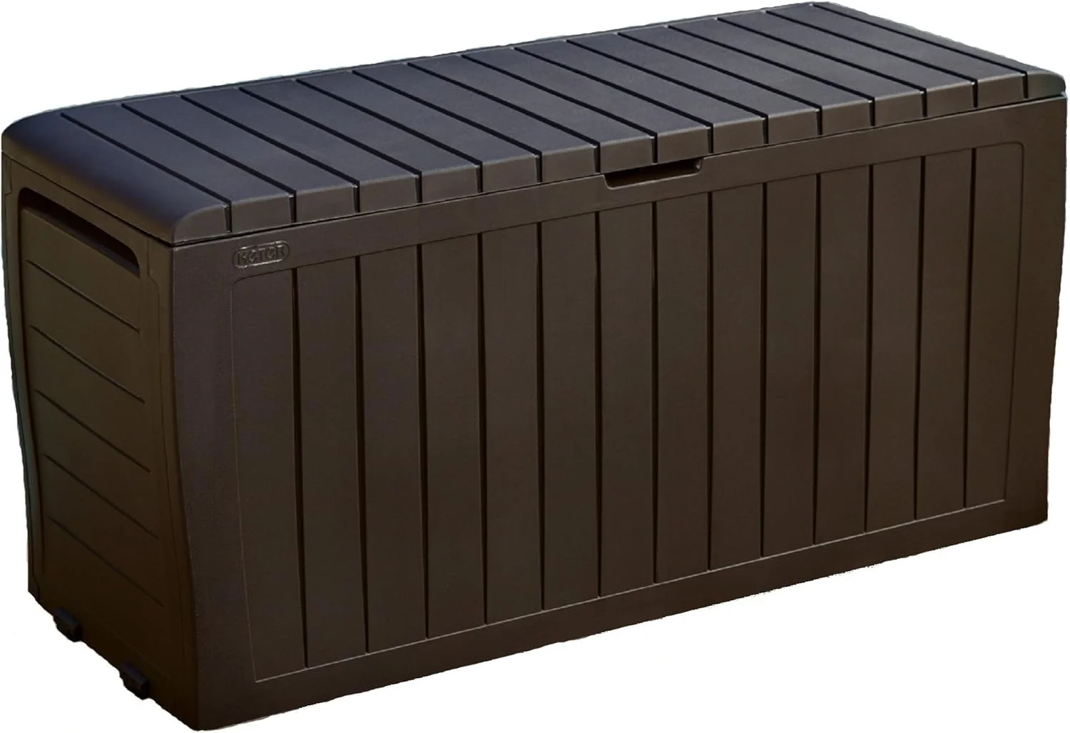 Marvel Plus 71 Gallon Resin Deck Box-Organization and Storage for Patio Storage Box Outdoor Cushions
