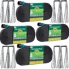 2026 Flat Soaker Hose 200 ft (50ft 4Packs) with Stake for Garden, Linkable Drip Hose Diy Automates Garden