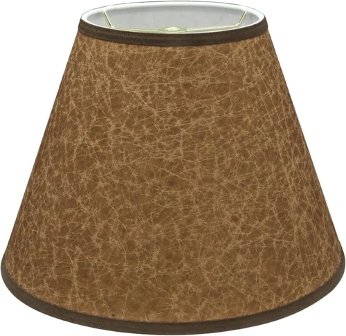 Alternative view of Creative 32622 Transitional Empire Shape Spider Construction Lamp Shade in Cider Brown