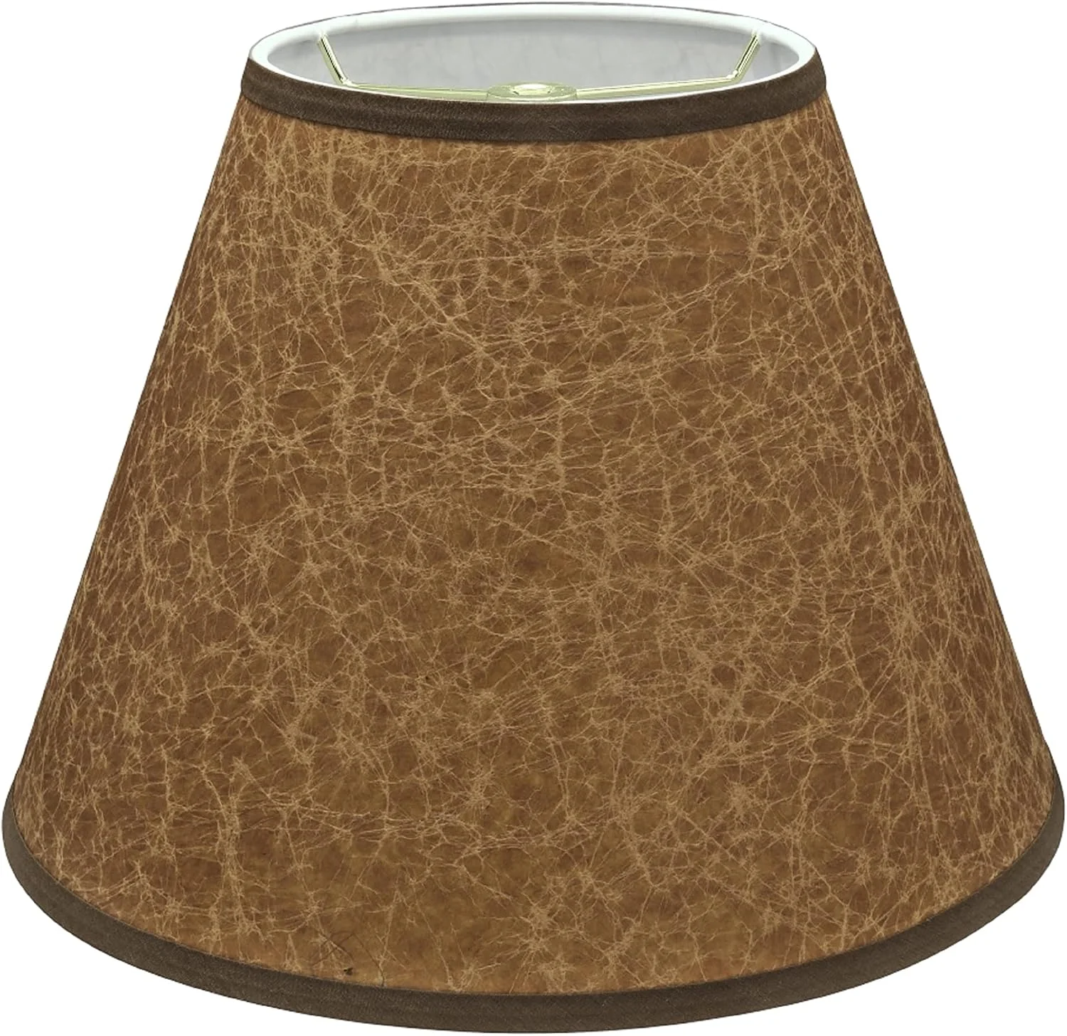 Creative 32622 Transitional Empire Shape Spider Construction Lamp Shade in Cider Brown - Image 2