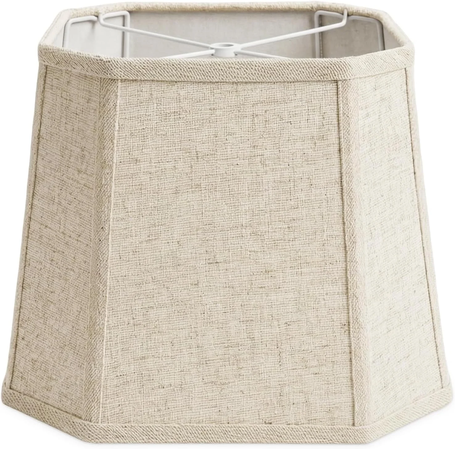 Linen Square Cut Corner Lamp Shades Set of 2 - Image 4