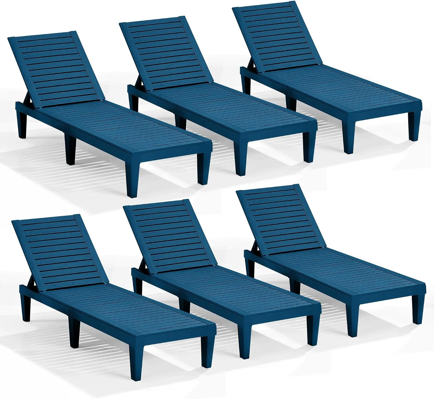Lounge Chair Outdoor, Tanning Chair, Chaise Lounge Outdoor Set of 2, 5 Adjustable Positions - Image 26