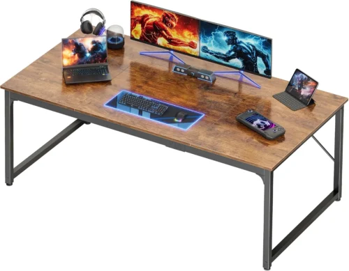 Alternative view of 47 X 24 Inch Computer Desk with Deeper Desktop, Gaming Office Writing Work Desk for Home Office