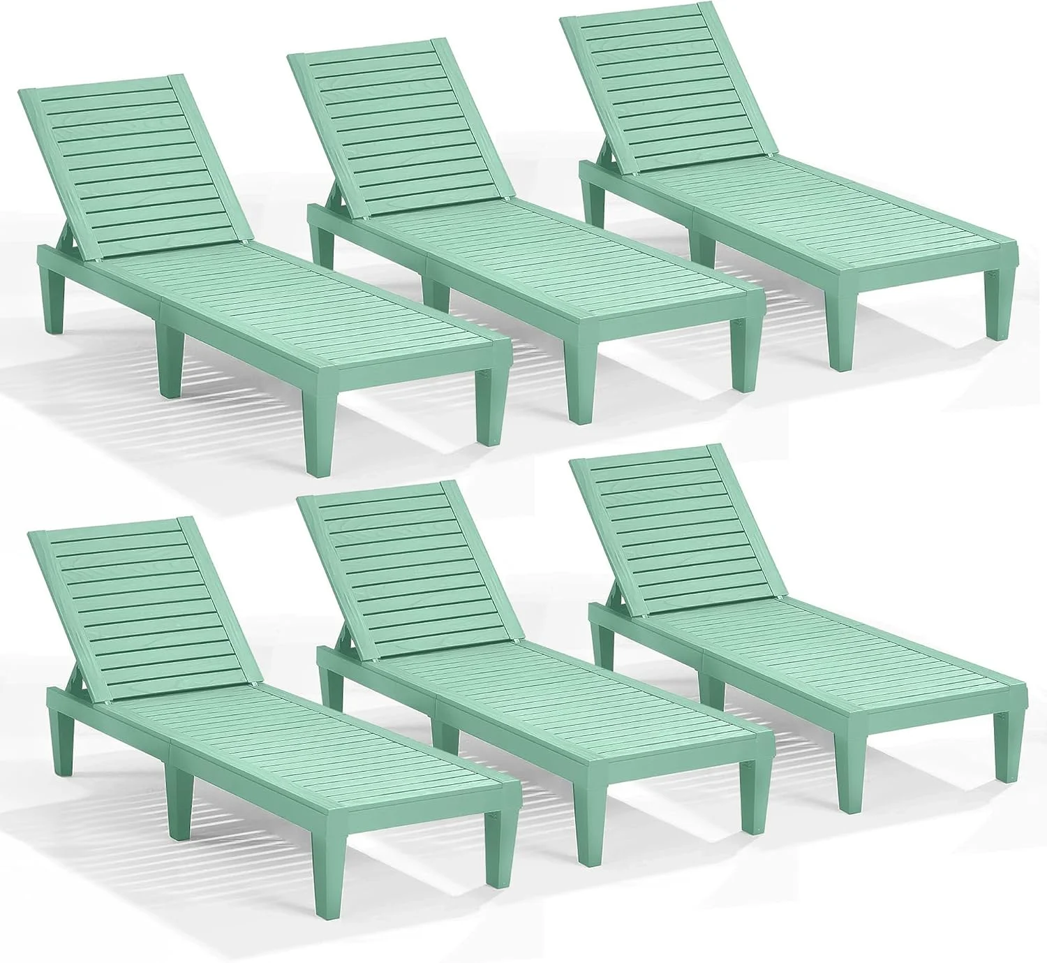 Lounge Chair Outdoor, Tanning Chair, Chaise Lounge Outdoor Set of 2, 5 Adjustable Positions - Image 22