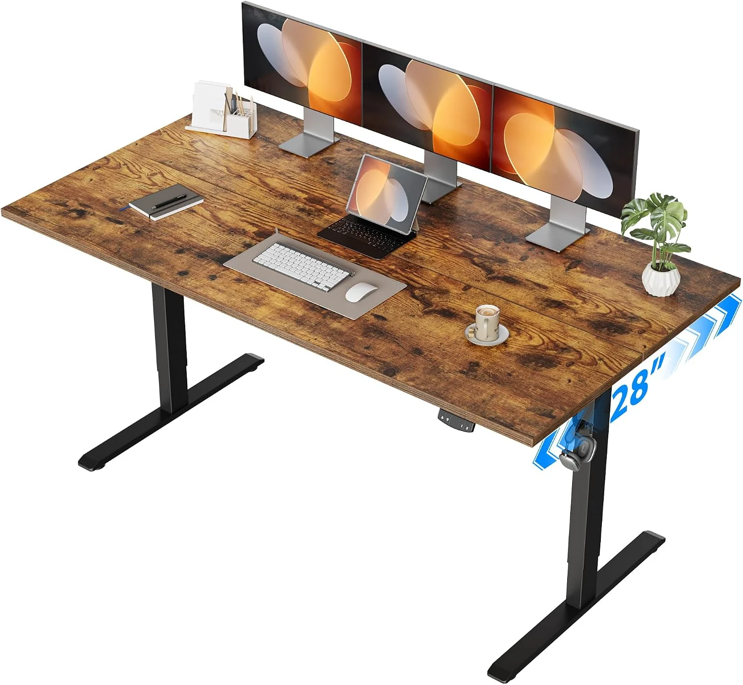 Electric Standing Desk, 48 x 24 Inches Height Adjustable Desk - Image 38