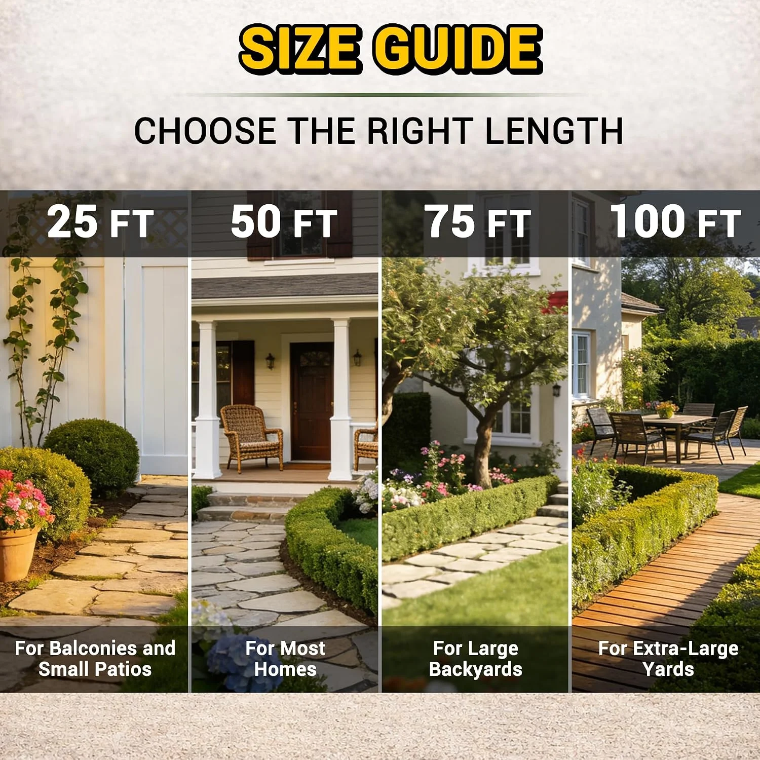 Garden Hose 100 ft, Heavy Duty 100ft Non-Expandable Long Water Hose, 1/2 id x 100 Feet - Image 7