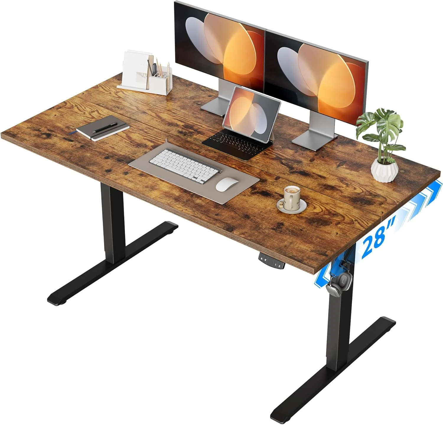 Electric Standing Desk, 48 x 24 Inches Height Adjustable Desk - Image 19