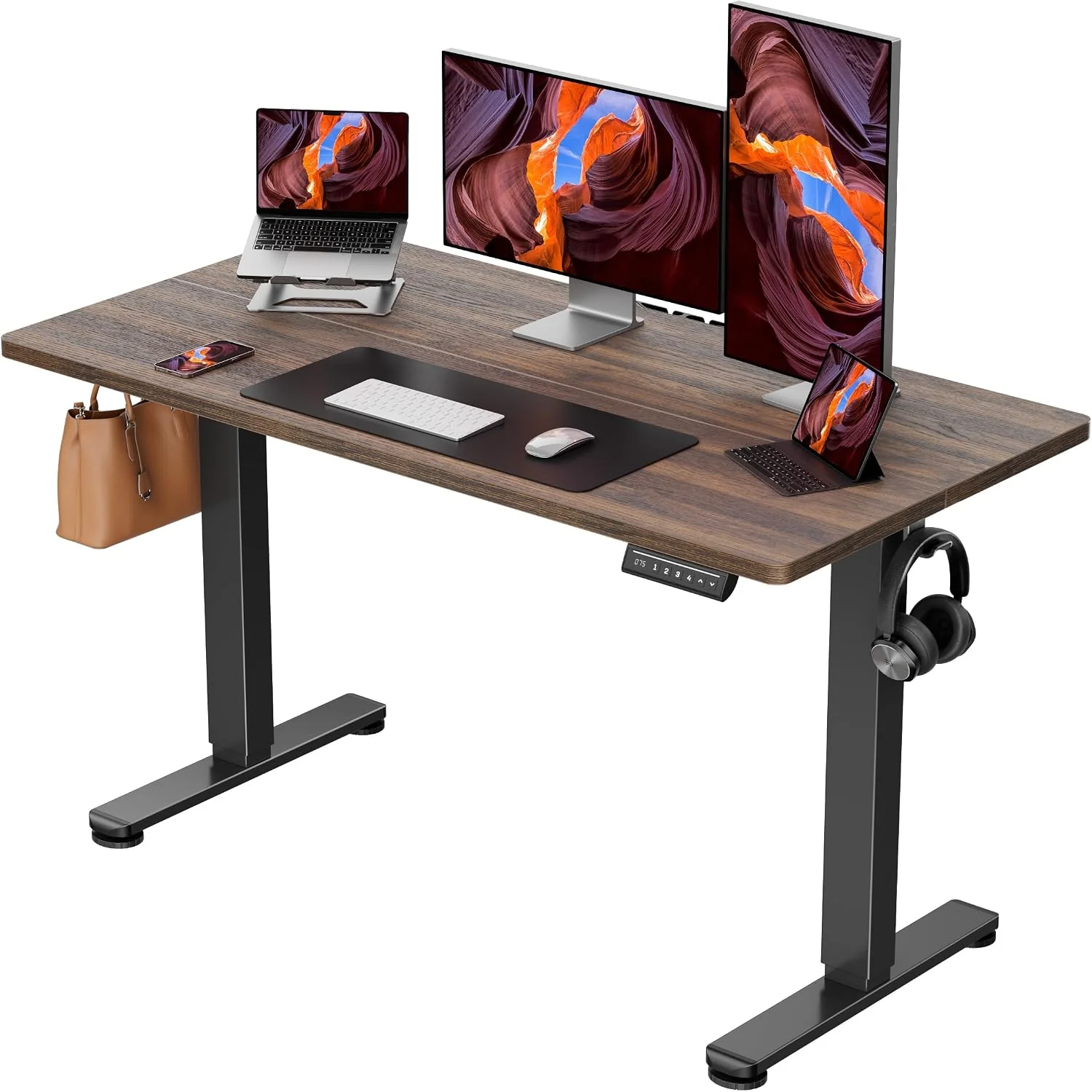 Height Adjustable Electric Standing Desk, 48 x 24 Inches Sit Stand up Desk - Image 34