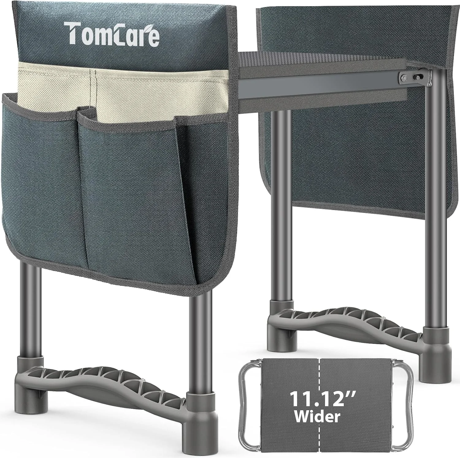 Garden Kneeler and Seat 11.12?? Wider Larger Soft Kneeling Pad Garden Bench with 2 Large Tool Pouches Heavy Duty - Image 8