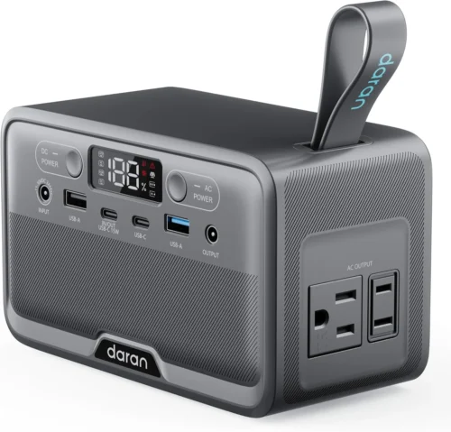 Portable Power Station 89.6Wh LiFePO4 Battery 100W(200W Peak) Solar Power Bank, Portable Charger Small Generator