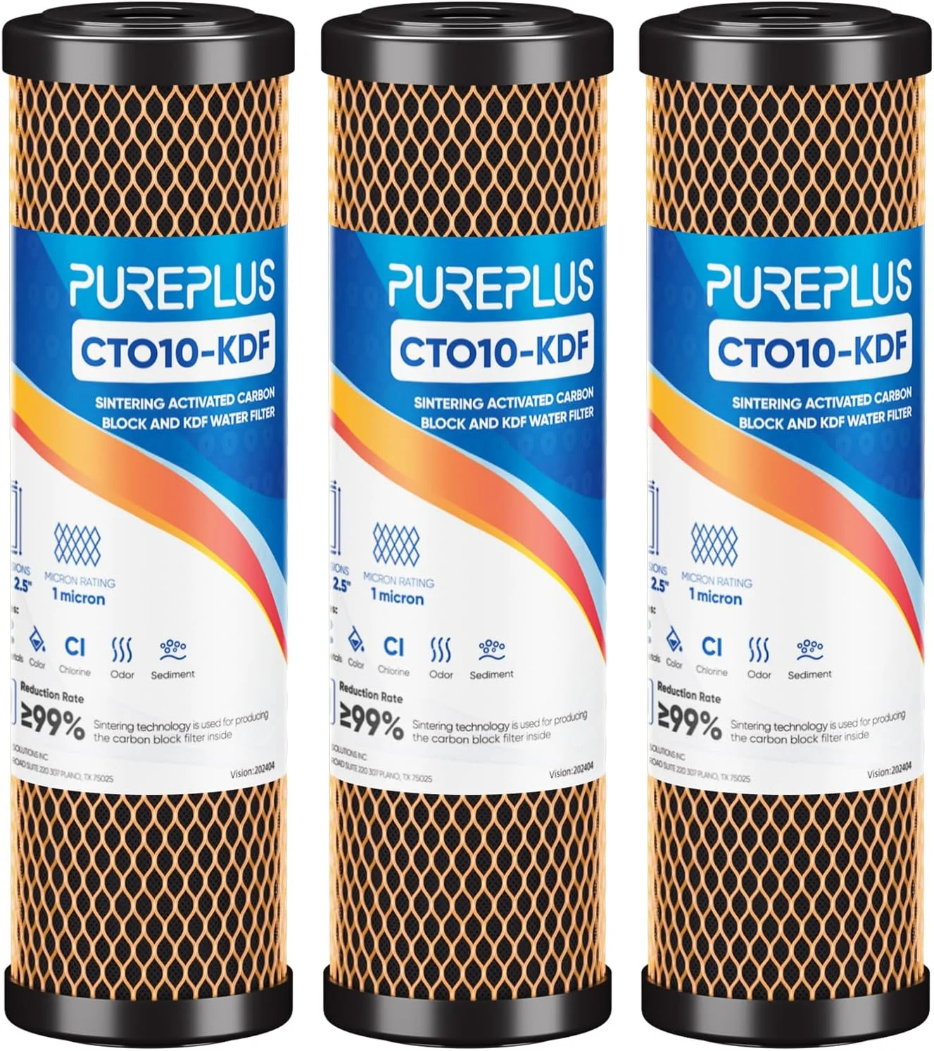 Micron 2.5 x 10 Whole House CTO Carbon Water Filter Cartridge Replacement for Under Sink Water Filter System, Dupont - For Home Projects - Image 7