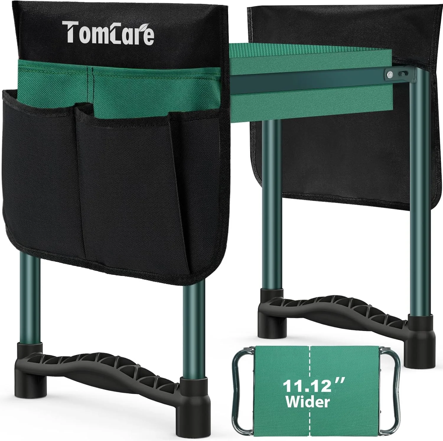 Garden Kneeler and Seat 11.12?? Wider Larger Soft Kneeling Pad Garden Bench with 2 Large Tool Pouches Heavy Duty - Image 5