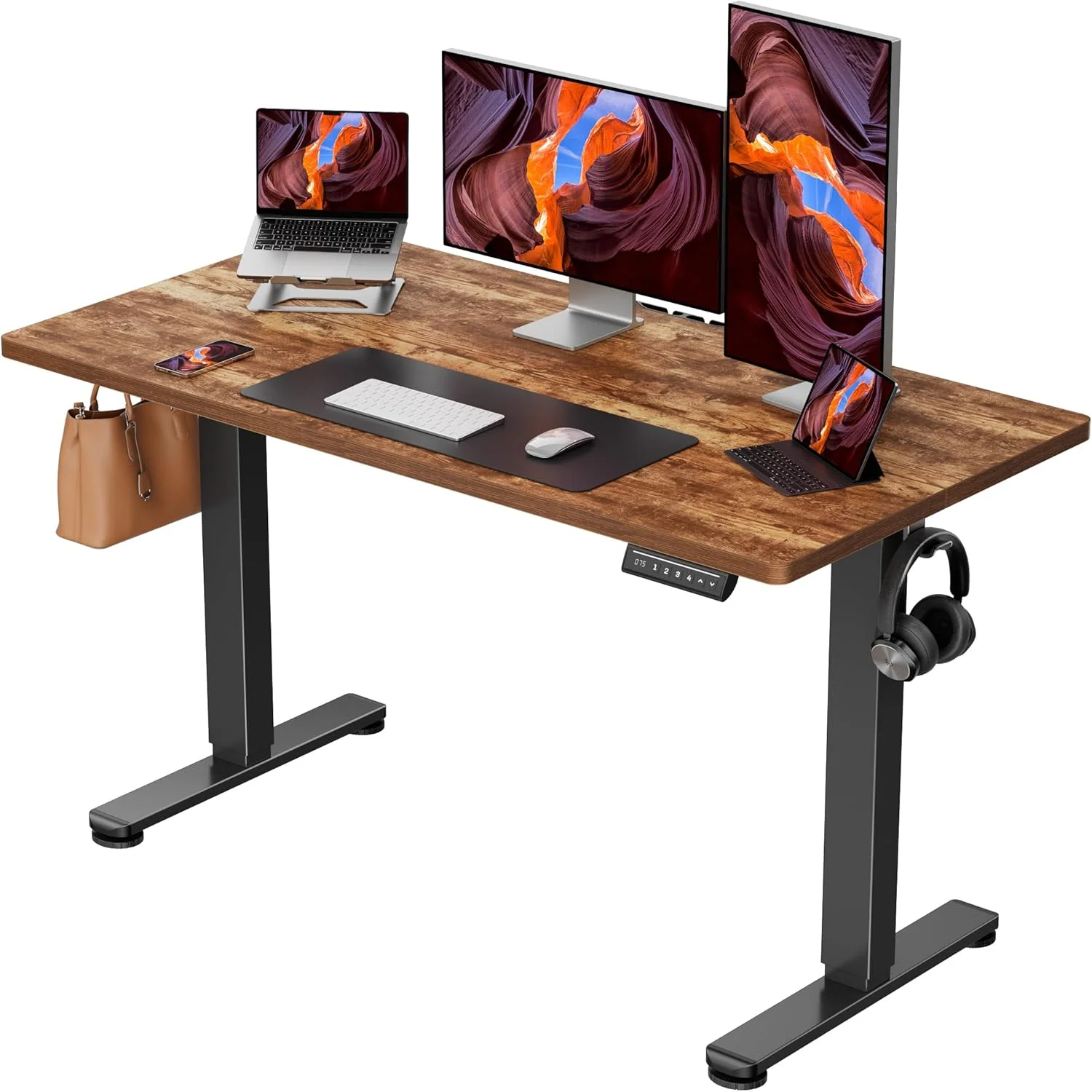 Height Adjustable Electric Standing Desk, 48 x 24 Inches Sit Stand up Desk - Image 29
