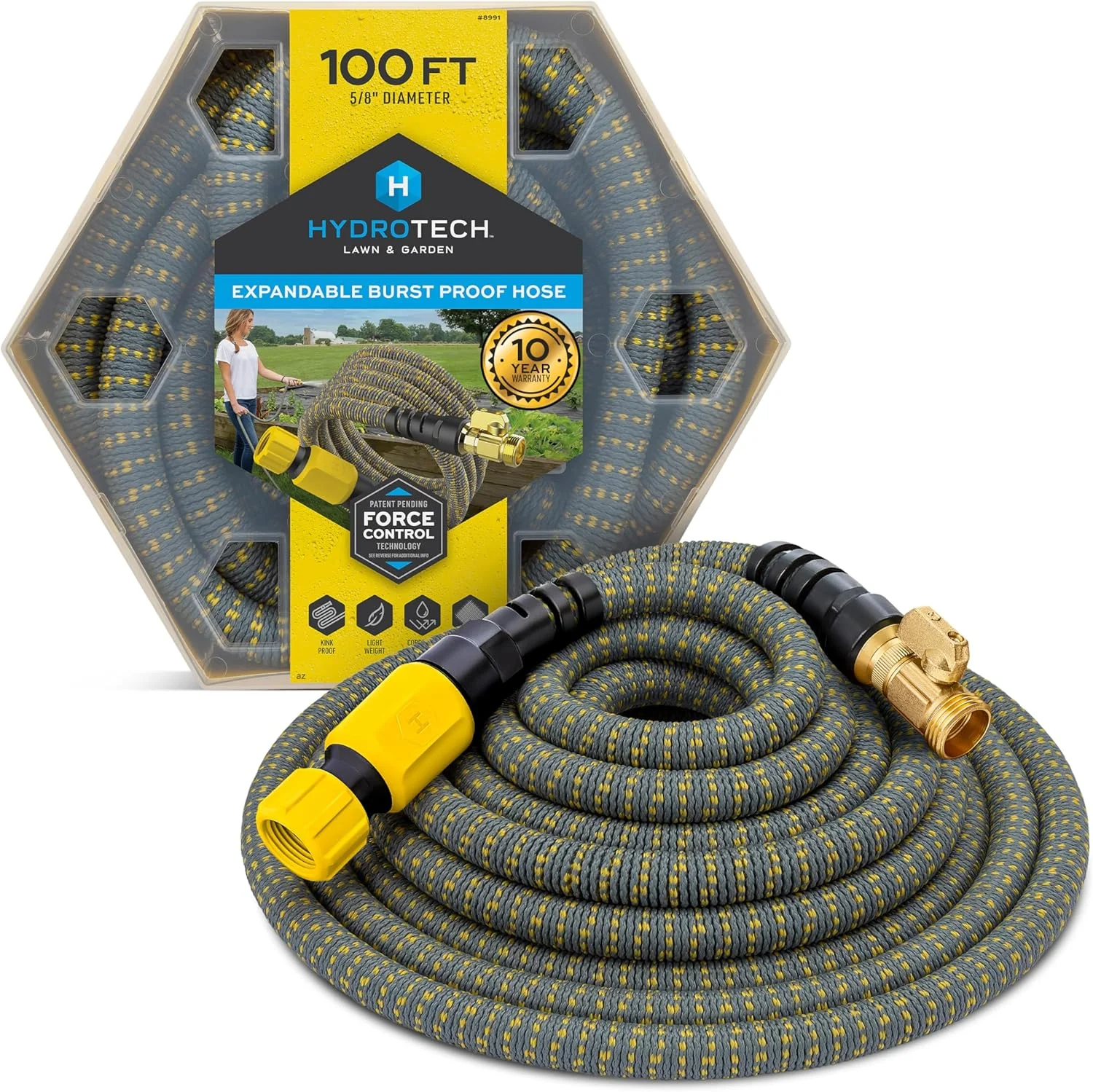 100 ft Expandable Burst-Proof Garden Hose, 5/8 in Diameter - Image 7