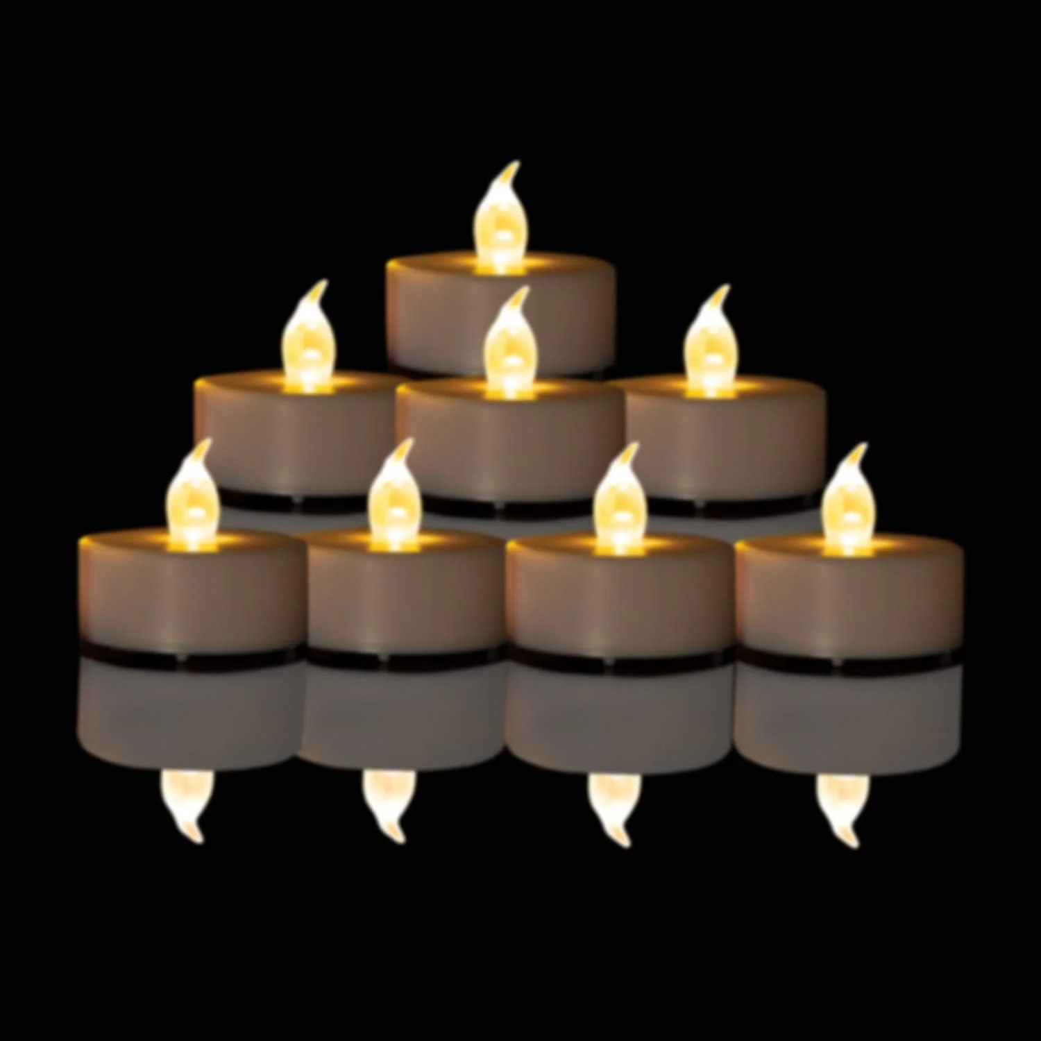 LED Tea Lights Candles Flameless Battery Operated WarmYellow 100PACK - Image 4