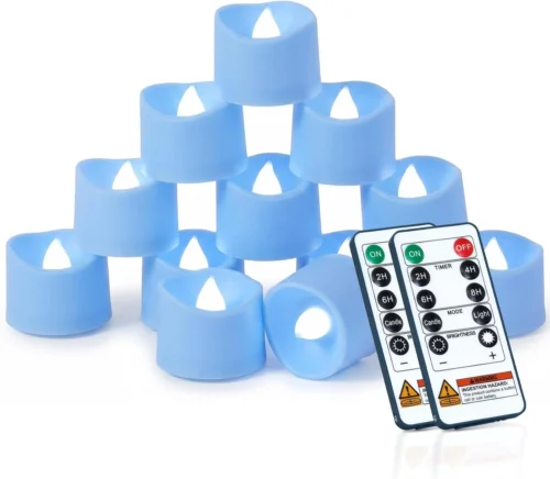 24-Pack Remote Flameless LED Battery Tea Light Candles, 400+Hrs