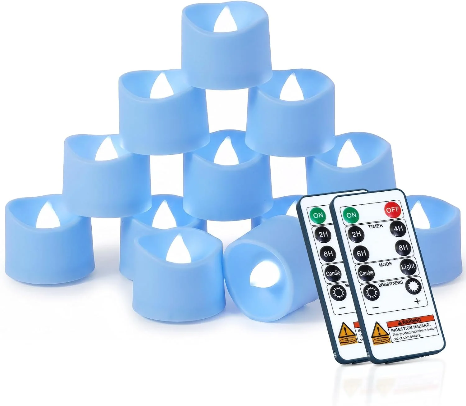 24-Pack Remote Flameless LED Battery Tea Light Candles, 400+Hrs