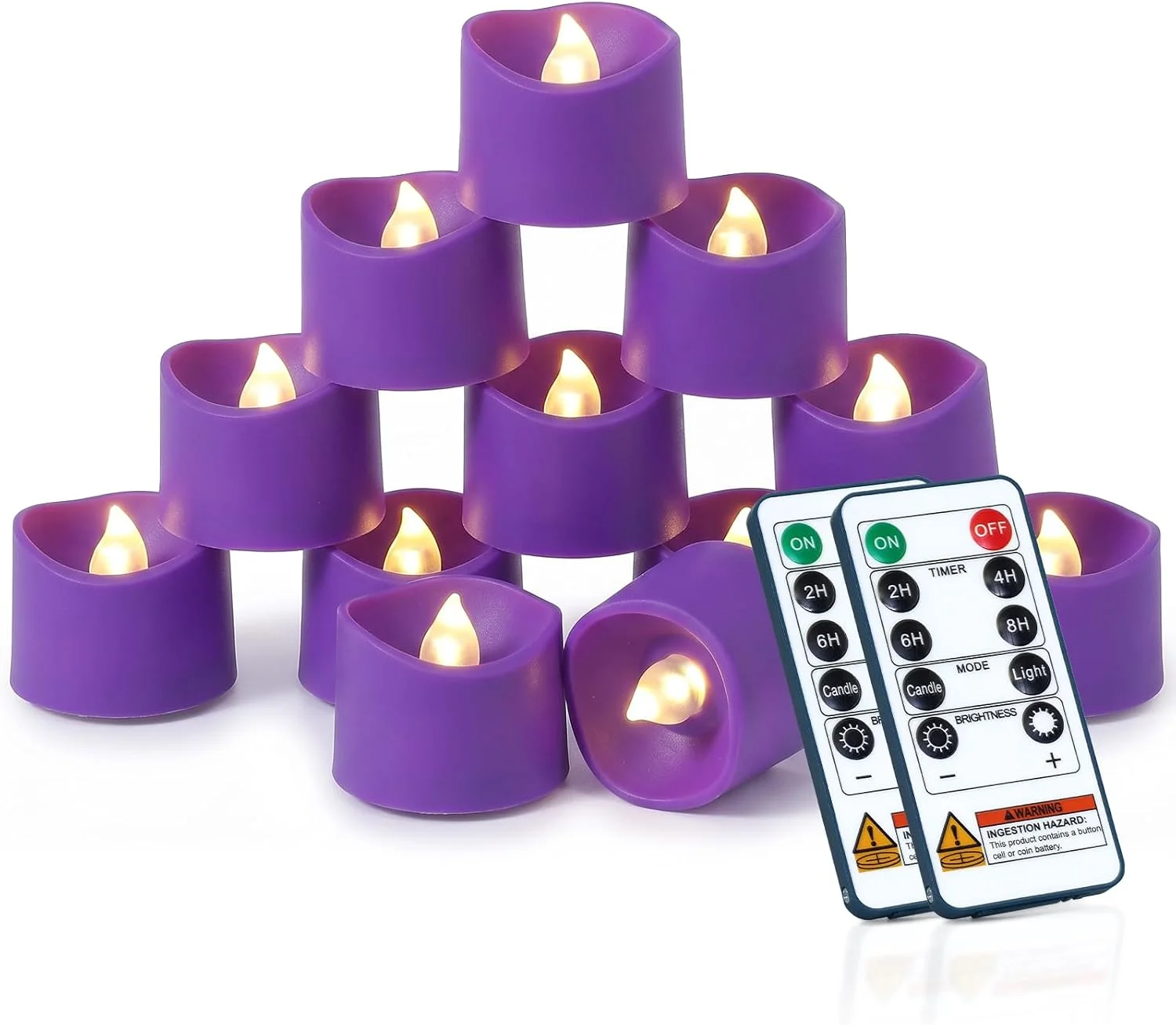 24-Pack Remote Flameless LED Battery Tea Light Candles, 400+Hrs - Image 4