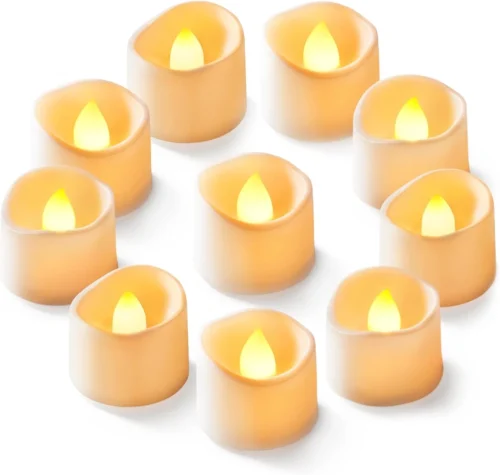 50-Pack Flameless Tea Lights Candles Battery Operated, 200+ Hours