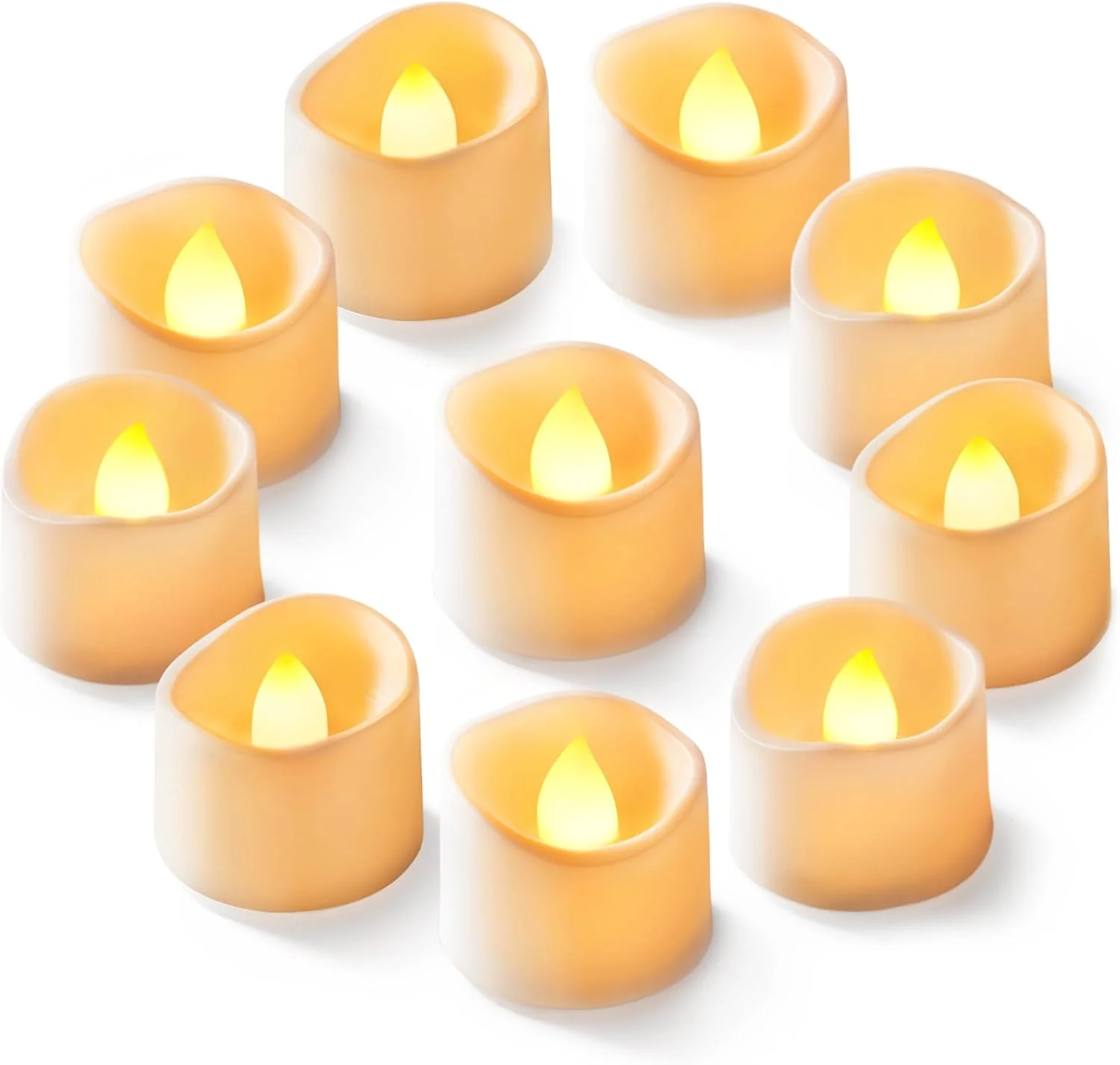 50-Pack Flameless Tea Lights Candles Battery Operated, 200+ Hours