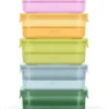 Ello 3.7 Cup Plastic Meal Prep Containers, 10 Pc, 5 Pack, Elderberry
